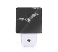 Phayah Bats in The Sky Pattern Night Light Lamp with Dusk to Dawn Sensor Led Lamp for Corridors Bedrooms Children's Rooms Stairs