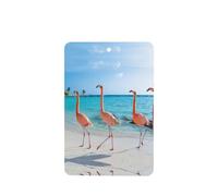 Phayah Beach Flamingos Pattern Lavender Scent Car Air Freshener Rectangle Card Hanging Hanging Scented Card 6 Pcs For Cars Closet Drawer Eliminate