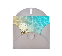 PHAYAH Beach Shanghai Star Pattern Holiday Cards 10 And Ideal For Christmas, Wedding Anniversaries And Party Invitations Matching Gray Envelopes