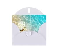 PHAYAH Beach Shanghai Star Pattern Holiday Cards 10 And Ideal For Christmas, Wedding Anniversaries And Party Invitations Matching White Envelopes