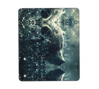 Phayah Bear in The River Pattern Mouse Pads, Portable Wireless Mouse Pad, Non-Slip Rubber Base Laptop Mousepad Smooth Surface for Office & Travel 7.9 X 9.5 in