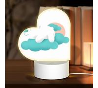 Phayah Bear On The Clouds Pattern 3D Led Light Lamp USB Cable Adjustable 3 Modes Base Show Stand for Christmas Room Restaurant Bar Shop