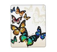 Phayah Beautiful Butterfly Pattern Mouse Pad with Anti-Fray Stitching with Non-Slip Rubber Base, Gaming Mouse Mat for Laptop, Office & Home 7 X 8.6 in