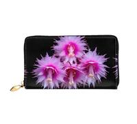 PHAYAH Beautiful Flower Pattern Women'S Wallet Long Clutch Zip Around Travel Leather Purse Large Capacity Credit Card Holder