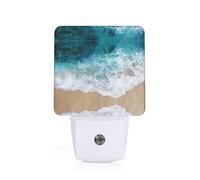 PHAYAH Beautiful Ocean Waves Pattern Plug-in Night Light Led Light Dusk to Dawn Sensor for Corridors Bedrooms Children's Rooms Stairs