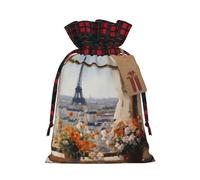 PHAYAH Beautiful Pylons In The Distance Pattern Drawstring Christmas Bags Xmas Gift Bags Xmas Candy Bags Treat Pouch Bags Party Favor Bags Small
