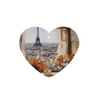 Phayah Beautiful Pylons In The Distance Pattern Lavender Scent Car Aroma Heart Shape Hanging Fragrance Tablet Car Interior Fragrance Freshener 4p