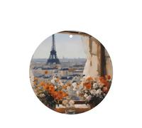 Phayah Beautiful Pylons In The Distance Pattern Lavender Scent Car Aroma Round Shape Hanging Fragrance Tablet Car Interior Fragrance Freshener 6p