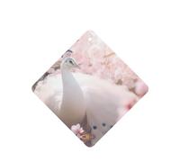 Phayah Beautiful White Peacock Pattern Lavender Scent Car Air Freshener Square Card Hanging Hanging Scented Card 4 Pcs For Cars Closet Drawer