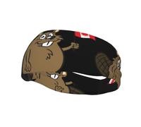 PHAYAH Beaver pattern Sports headband suitable for running yoga basketball elastic moisture band
