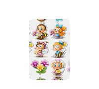 Phayah Bee Cartoon Pattern Lavender Scent Car Air Freshener Rectangle Card Hanging Hanging Scented Card 6 Pcs For Cars Closet Drawer