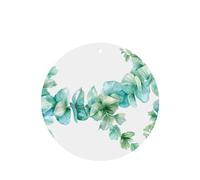 Phayah Berry Leaf Branches Pattern Lavender Scent Car Air Freshener Round Shape Card Hanging Hanging Scented Card 6 Pcs For Cars Closet Drawer Eliminate