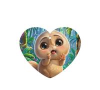 Phayah Big Eyed Bear Pattern Lavender Scent Car Air Freshener Heart Shape Card Hanging Hanging Scented Card 4 Pcs For Cars Closet Drawer
