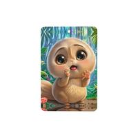 Phayah Big Eyed Bear Pattern Lavender Scent Car Air Freshener Rectangle Card Hanging Hanging Scented Card 6 Pcs For Cars Closet Drawer