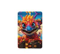 Phayah Big Mouth Dragon Pattern Lavender Scent Car Air Freshener Rectangle Card Hanging Hanging Scented Card 6 Pcs For Cars Closet Drawer