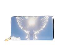 PHAYAH Bird Facing The Sun Pattern Women'S Wallet Long Clutch Zip Around Travel Leather Purse Large Capacity Credit Card Holder