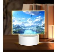 Phayah Birds Flying in The Sky Pattern 3D Led Light Lamp USB Cable Adjustable 3 Modes Base Show Stand for Christmas Room Restaurant Bar Shop