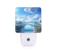 Phayah Birds Flying in The Sky Pattern Night Light Lamp with Dusk to Dawn Sensor Led Lamp for Corridors Bedrooms Children's Rooms Stairs