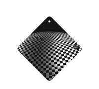 Phayah Black And White Checkerboard Pattern Lavender Scent Car Air Freshener Square Card Hanging Hanging Scented Card 4 Pcs For Cars Closet Drawer