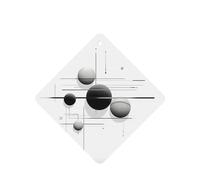 Phayah Black And White Planet Pattern Lavender Scent Car Air Freshener Square Card Hanging Hanging Scented Card 4 Pcs For Cars Closet Drawer