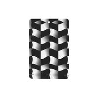 Phayah Black And White Wave Mosaic Pattern Lavender Scent Car Air Freshener Rectangle Card Hanging Hanging Scented Card 4 Pcs For Cars Closet Drawer