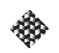 Phayah Black And White Wave Mosaic Pattern Lavender Scent Car Air Freshener Square Card Hanging Hanging Scented Card 6 Pcs For Cars Closet Drawer