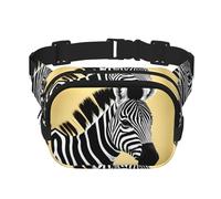 Phayah Black And White Zebra Men Women Hip Bum Bag With Adjustable Strap For Outdoors Workout Traveling Casual Running Hiking Cycling