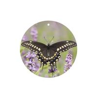 Phayah Black Butterfly Pattern Lavender Scent Car Air Freshener Round Shape Card Hanging Hanging Scented Card 4 Pcs For Cars Closet Drawer Eliminate