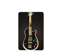 Phayah Black Guitar Pattern Lavender Scent Car Air Freshener Rectangle Card Hanging Hanging Scented Card 6 Pcs For Cars Closet Drawer