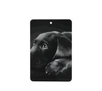 Phayah Black Labrador Puppy Pattern Lavender Scent Car Air Freshener Rectangle Card Hanging Hanging Scented Card 4 Pcs For Cars Closet Drawer Eliminate