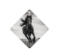 Phayah Black Stallion Pattern Lavender Scent Car Air Freshener Square Card Hanging Hanging Scented Card 6 Pcs For Cars Closet Drawer
