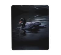 Phayah Black Swan Floating Pattern Mouse Pad Designs,Portable Office Non-Slip Rubber Base Wireless Mouse Pad for Gaming Mat for Laptop, Office Home 7 X 8.6 in