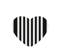 Phayah Black & White Stripe Pattern Lavender Scent Car Air Freshener Heart Shape Card Hanging Hanging Scented Card 4 Pcs For Cars Closet Shoe
