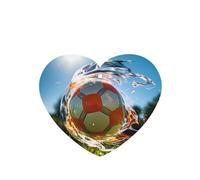 Phayah Blitzkrieg Football Pattern Lavender Scent Car Air Freshener Heart Shape Card Hanging Hanging Scented Card 6 Pcs For Cars Closet Drawer