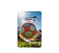 Phayah Blitzkrieg Football Pattern Lavender Scent Car Air Freshener Rectangle Card Hanging Hanging Scented Card 6 Pcs For Cars Closet Drawer