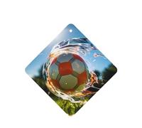 Phayah Blitzkrieg Football Pattern Lavender Scent Car Air Freshener Square Card Hanging Hanging Scented Card 6 Pcs For Cars Closet Drawer