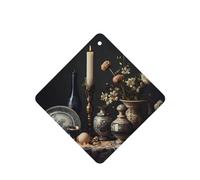 Phayah Blue And White Porcelain Pattern Lavender Scent Car Air Freshener Square Card Hanging Hanging Scented Card 6 Pcs For Cars Closet Drawer