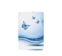 Phayah Blue Butterfly Pattern Lavender Scent Car Air Freshener Rectangle Card Hanging Hanging Scented Card 4 Pcs For Cars Closet Drawer Eliminate