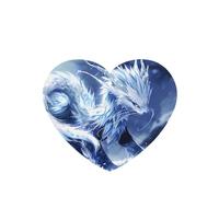 Phayah Blue Dragon Beast Pattern Lavender Scent Car Air Freshener Heart Shape Card Hanging Hanging Scented Card 4 Pcs For Cars Closet Drawer