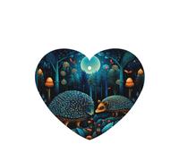 Phayah Blue Forest Hedgehog Pattern Lavender Scent Car Air Freshener Heart Shape Card Hanging Hanging Scented Card 6 Pcs For Cars Closet Drawer Eliminate