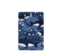 Phayah Blue Killer Whale Pattern Lavender Scent Car Air Freshener Rectangle Card Hanging Hanging Scented Card 6 Pcs For Cars Closet Drawer