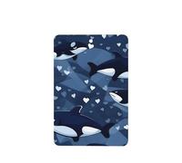 Phayah Blue Killer Whale Pattern Lavender Scent Car Air Freshener Rectangle Card Hanging Hanging Scented Card 4 Pcs For Cars Closet Drawer