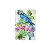 Phayah Blue Parrot In Flowers Pattern Lavender Scent Car Air Freshener Rectangle Card Hanging Hanging Scented Card 4 Pcs For Cars Closet Shoe