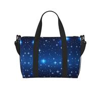Phayah Blue Star Pattern Crossbody Travel Bag Overnighter Duffel Bags Carry On Size Ideal For School Or Overnight Travel Bag
