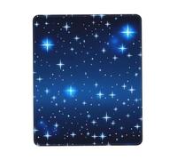 PHAYAH Blue Star Pattern Pattern Mouse Pad Designs,Portable Office Non-Slip Rubber Base Wireless Mouse Pad For Gaming Mat For Laptop, Office Home 8.3 X 10.3 In