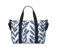 Phayah Blue Watercress Travel Duffle Bag Weekender Overnight Gym Tote for Women Girls Shoulder Bag Workout Water Resistant