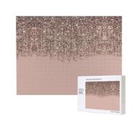 Phayah Blush Pink Rose Gold Puzzles For Adults 500 Pieces For Home Decor Intelligence Development Toys 20.4 X 15"