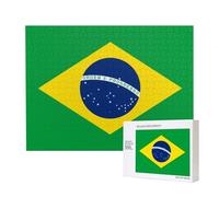 Phayah Brazilian Flag Puzzles For Adults 500 Pieces For Home Decor Children'S Intelligence Development Toys 20.4 X 15"