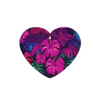 Phayah Brightly Colored Leaves Pattern Lavender Scent Car Air Freshener Heart Shape Card Hanging Hanging Scented Card 4 Pcs For Cars Closet Drawer