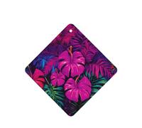 Phayah Brightly Colored Leaves Pattern Lavender Scent Car Air Freshener Square Card Hanging Hanging Scented Card 6 Pcs For Cars Closet Drawer